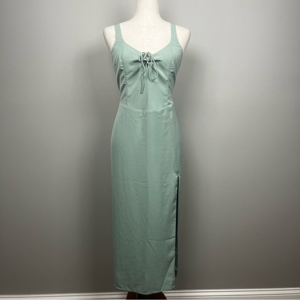 A&F Mint‎ Green Sleeveless Midi Dress SZ LP